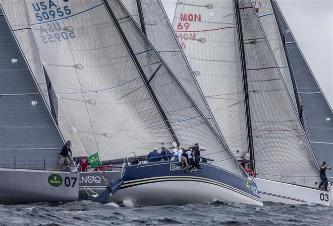 Bowmen calling the distance to the start line on Day 3 - 2013 Rolex Farr 40 World Championship ©  Rolex/Daniel Forster http://www.regattanews.com